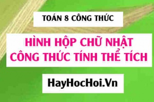 Hình hộp chữ nhật là gì? Công thức tính thể tích của hình hộp chữ nhật và ví dụ minh họa - Toán lớp 8